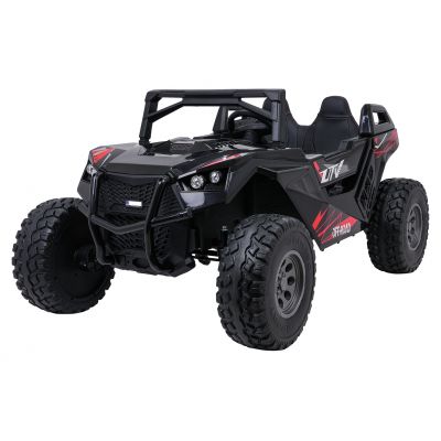 UTV electric pentru 2 copii Buggy XXL FAST EDITION cu viteza maxima 15km/h 500W 24V 4x4 (sx2929-fast) Negru - Autokids.ro