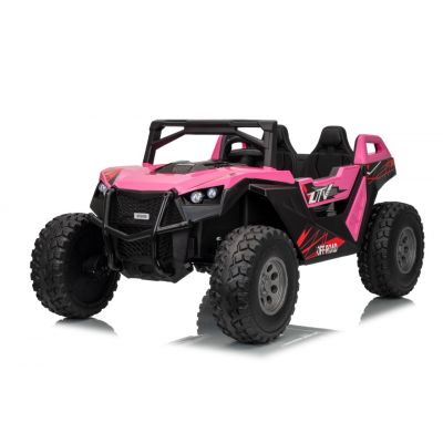 UTV electric pentru 2 copii Buggy XXL FAST EDITION cu viteza maxima 15km/h 500W 24V 4x4 (sx2929-fast) Roz - Autokids.ro