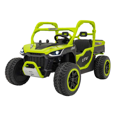 UTV electric pentru copii 2-8 ani cu 2 locuri Autokids Farmer Truck 24V 300W 4x4 Telecomanda 2.4 GHz Bluetooth roti eva buggy electric copii 307