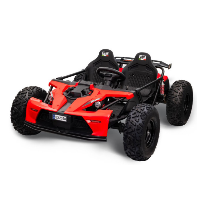 UTV electric pentru copii 8-15 ani cu 2 locuri 48V 800W Buggy GENERAL XXL cu viteza max 25km/h (2358) Rosu - Autokids.ro
