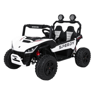 UTV electric pentru copii cu 2 locuri Buggy Speedy 4x4 24V 350W (3558) Alb - Autokids.ro