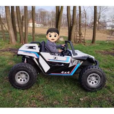 Masinuta electrica pentru copii Buggy XXL cu 2 locuri 24V 400W 4x4 (SX1928) Alb - Autokids.ro