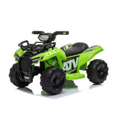 ATV electric copii, Baby Mix, 6V, Pana la 25 kg, Cu lumini, Quad Green