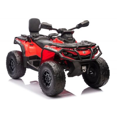 ATV electric pentru 2 copii Can Am Outlender 800W 24V Bombardier, culoare rosie