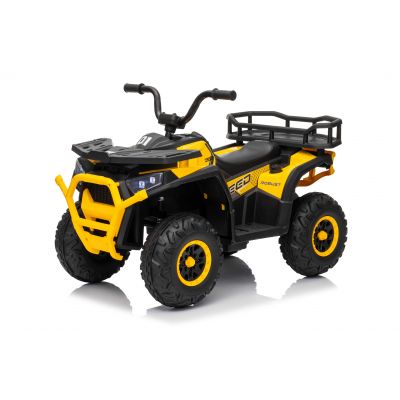 ATV electric pentru copii Mini Desert 12V 4x4 Galben, telecomanda parentala, Bluetooth - Autokids.ro