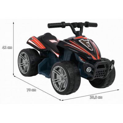 ATV electric pentru copii Novokids Mini Monster Negru, 6V, lungime 70 cm, greutate admisa 30 kg
