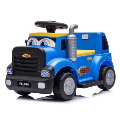 Camion electric multifunctional 2 in1 Lightning 33 pentru copii 18-36 luni,  30W 6V, culoare dark blue