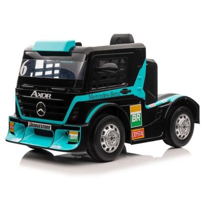 Camion electric pentru copii, Mercedes-Benz Axor 90W 12V PREMIUM, culoare light Blue