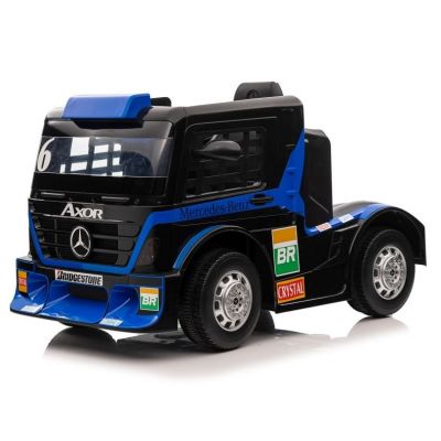 Camion electric pentru copii, Mercedes-Benz Axor 90W 12V PREMIUM, culoare Navy blue