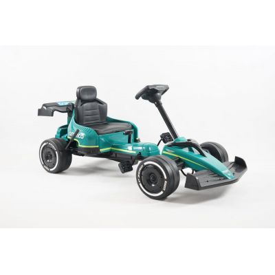 Formula 1 GO Kart cu pedale de la Aston Martin, roti moi EVA, pentru copii