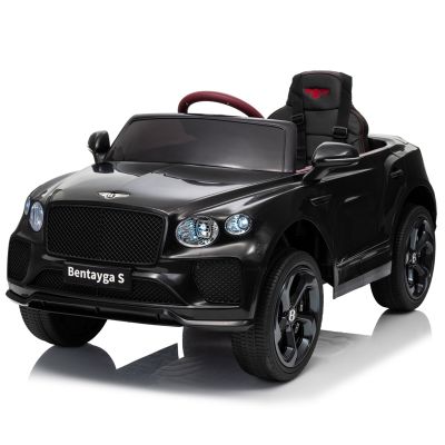 Masinuta electrica 4x4 pentru copii, Bentley Bentayga S, 120W, 12V, echipare premium, neagra