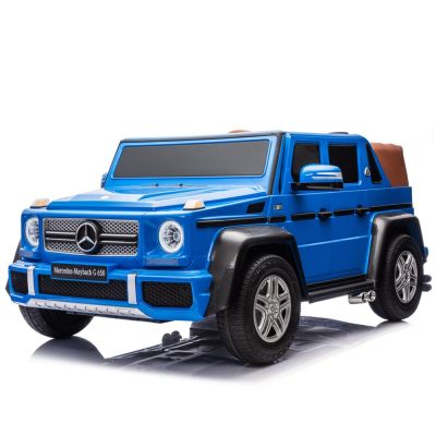Masinuta electrica copii 5-14 ani, Mercedes G650 Maybach XXL, 24V 14Ah, 2 locuri, roti gonflabile, albastra