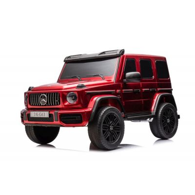 Masinuta electrica Mercedes G63, 2 locuri, 4x4, 800W, 24V 14Ah, player MP4, rosu metalizat
