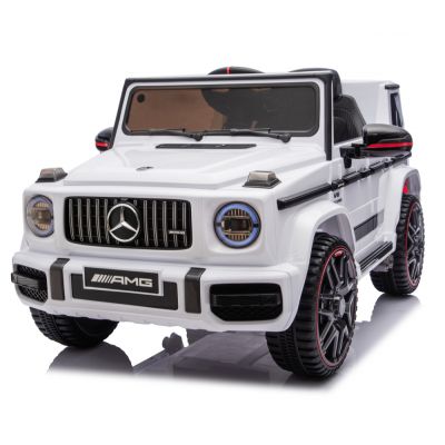 Masinuta electrica Mercedes G63 AMG 4x4, pentru copii 2-5 ani, 120W 12V, premium alb