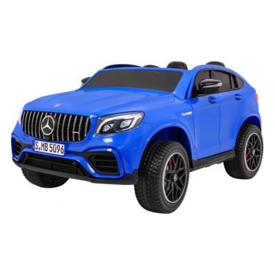 Masinuta electrica pentru copii cu 2 locuri Mercedes AMG GLC 63s 4x4 cu ecran LCD (XMX608) Albastru - Autokids.ro