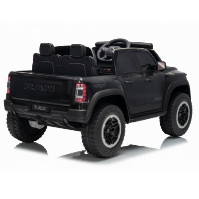 Masinuta electrica pentru copii cu licenta Ram 1500 Police 24V7Ah, telecomanda 2.4G cu 3 viteze, 2 motoare,faruri led si lumini girofar politie, muzica,117x63x60 cm