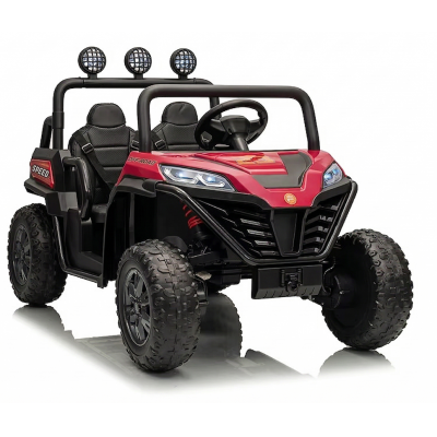 Masinuta electrica pentru copii Nichiduta UTV Rose Red 4x4 cu telecomanda,acumulator 24V,lumini led,bara cu proiectoare