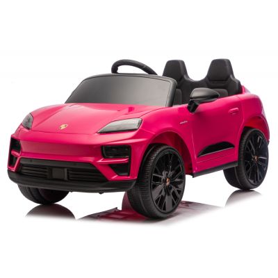 Masinuta electrica pentru copii, Porsche Macan 140W 12V, premium, culoare Barbie Roz