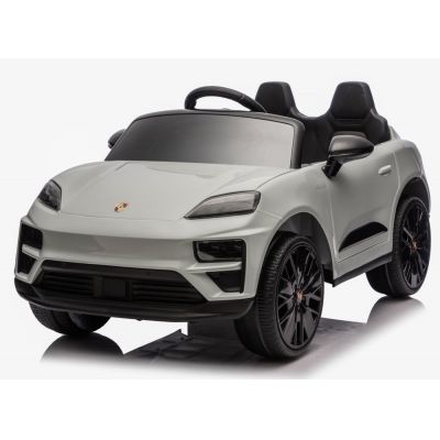 Masinuta electrica pentru copii, Porsche Macan 140W 12V, premium, culoare Gri
