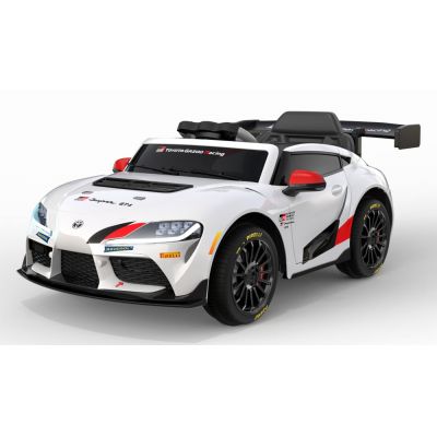 Masinuta electrica pentru copii, Toyota Supra GR 12V 90W, cu telecomanda, culoare alba