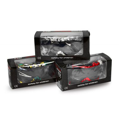 Ochelari de protectie Kimo Wear pentru copii,  culoare rosu-negru