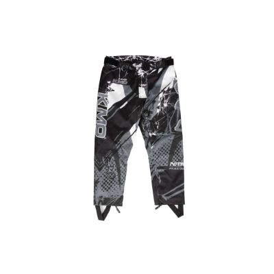Pantaloni KIMO Kids BRO Motocross cu aparatori, ideal pentru copii pasionati de motocross, negru