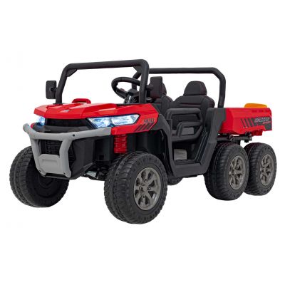 UTV eIectric pentru copii cu 2 locuri Farmer Truck SPEED XXL 900 24V 400W 4x4 (623B-24V) Rosu - Autokids.ro