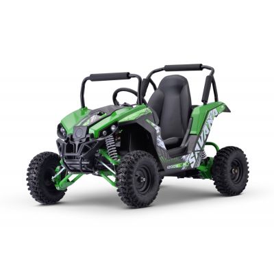 UTV electric pentru copii NITRO GoKid Savana 1200W 48V cu diferential, culoare Verde